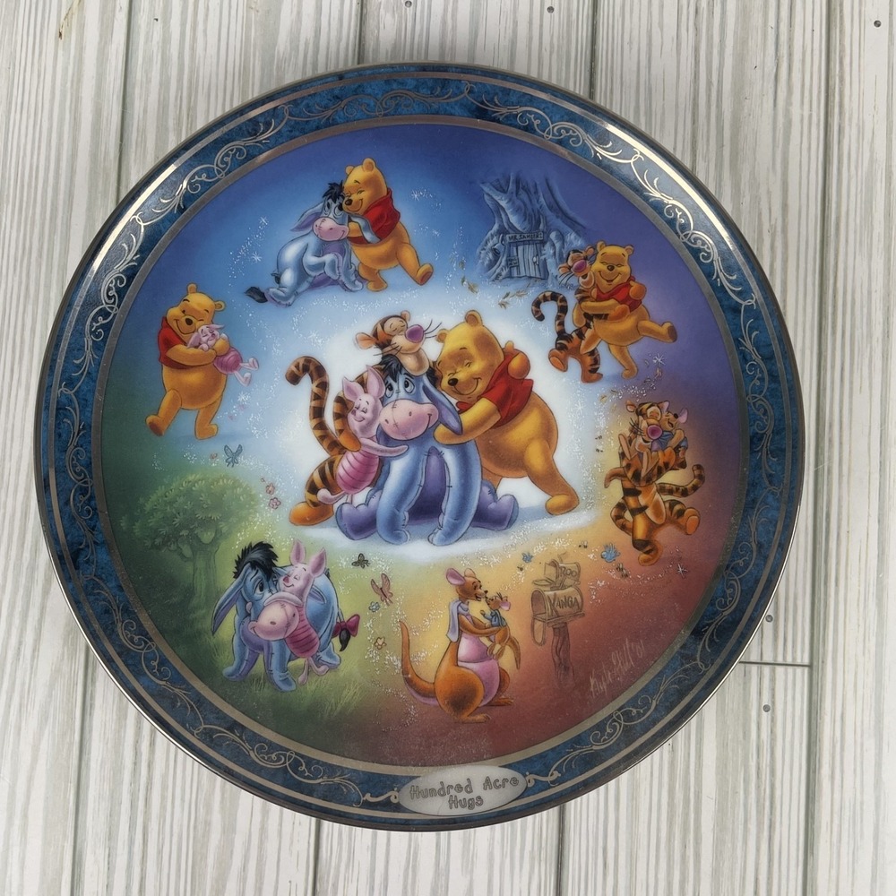 Winnie the Pooh‎ Bradford Exchange Hundred Acre Humor Happiness Disney Plate